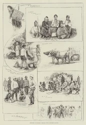 Sketches in Burmah, dealing with Captured Dacoits